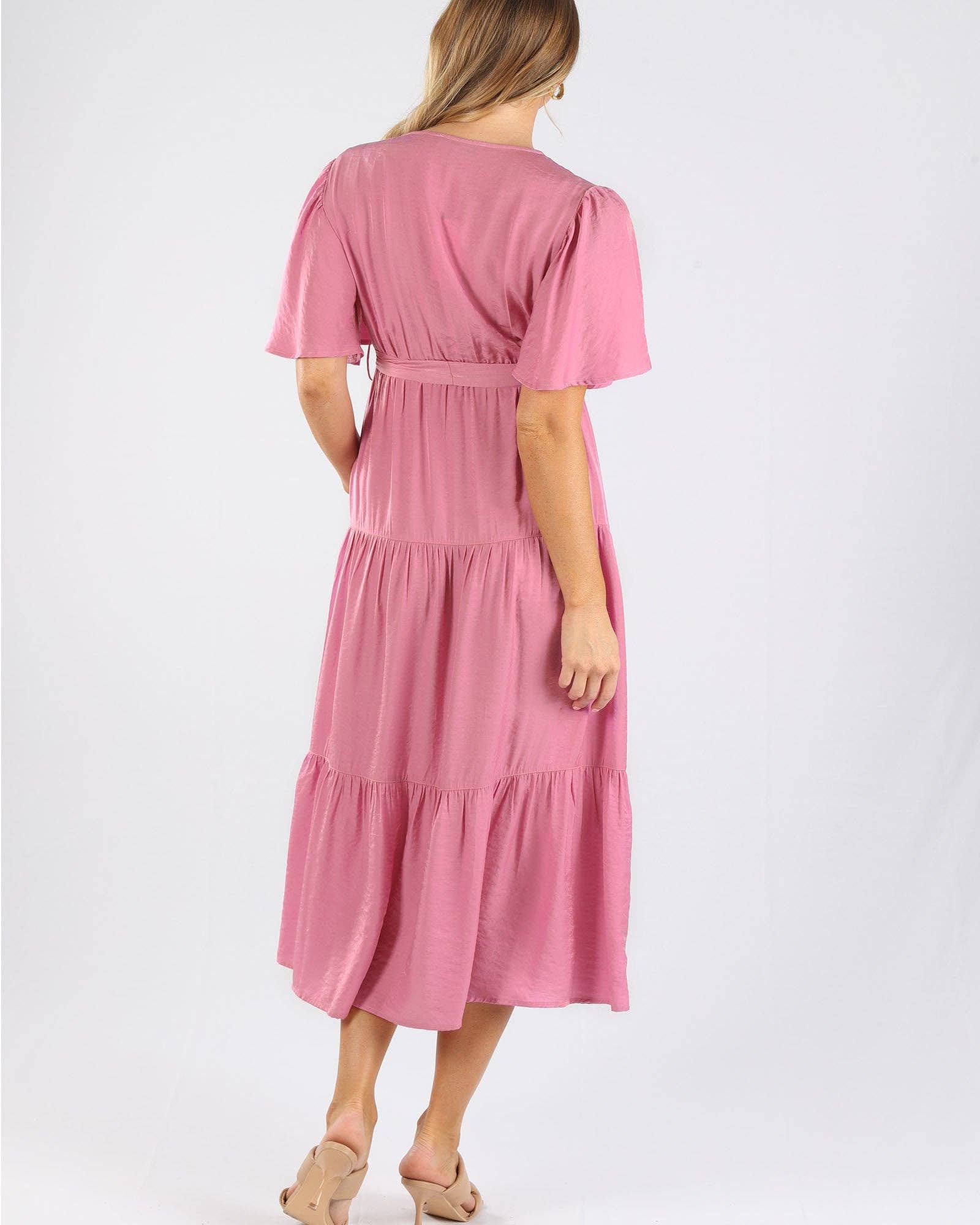 Angel Maternity - Venta al por mayor Vestido - Vestido largo Cara Pink Maternity3