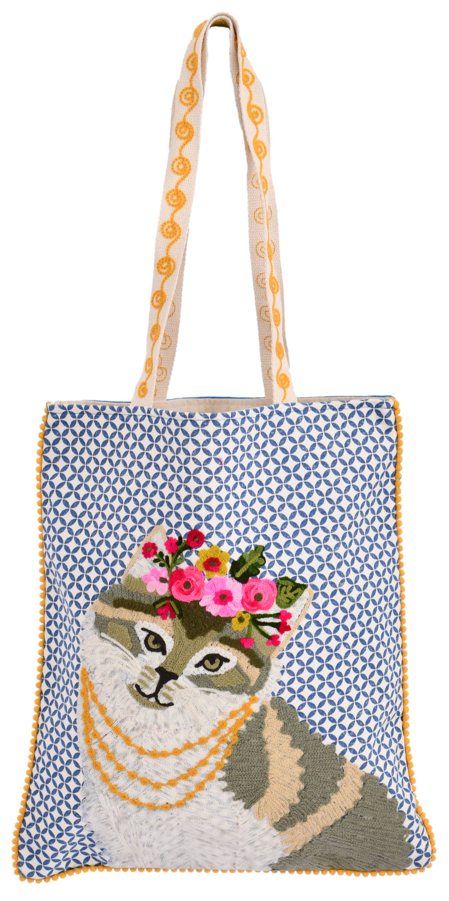 Karma Living - Wholesale Tote Bag - Women's - Set of 3 Luxuriant Princess Cat with Jewels Totebags1
