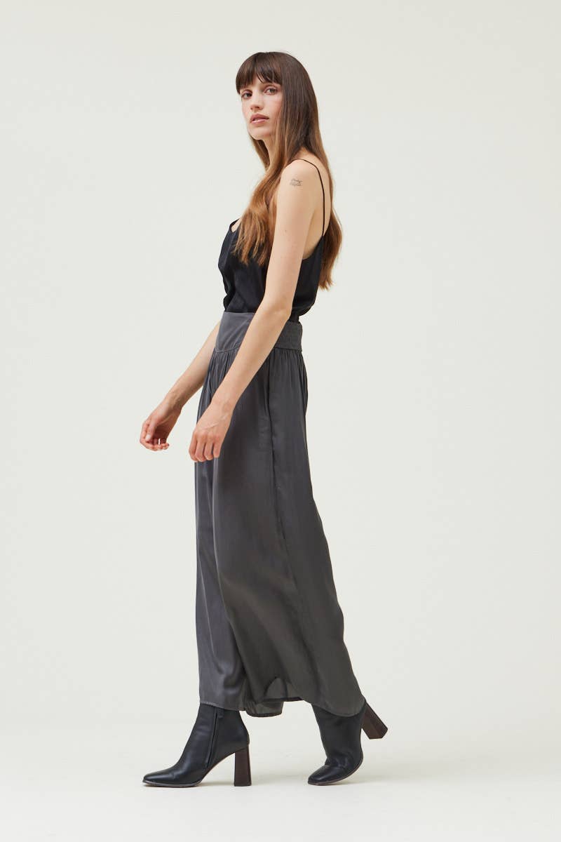 Grade & Gather - Vente Pantalon – femme - 50386PP - PANTALON LARGE EN SATIN6