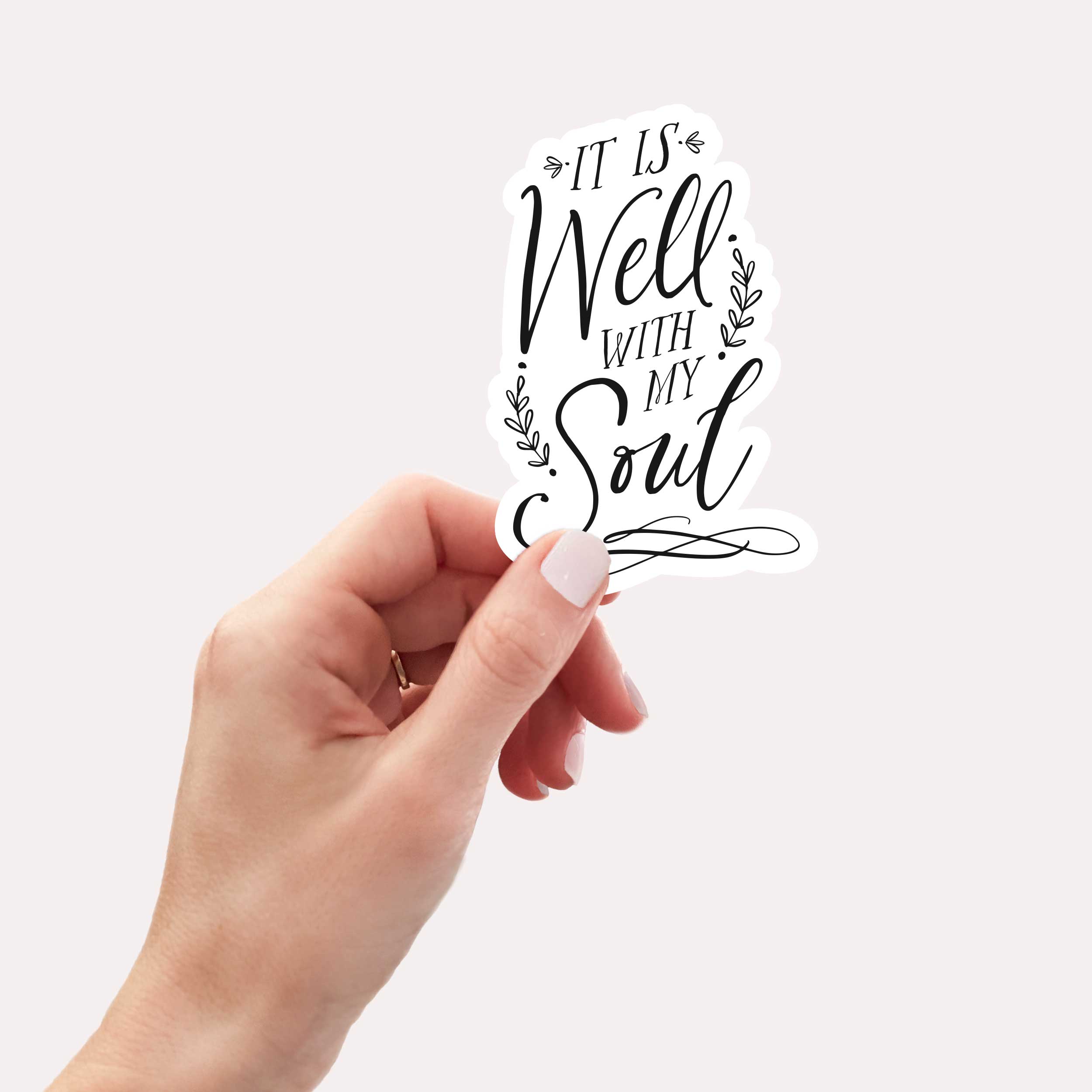 Clairmont & Co - Wholesale Sticker - It Is Well, Bottle Sticker, Laptop Stickers, Faith Based