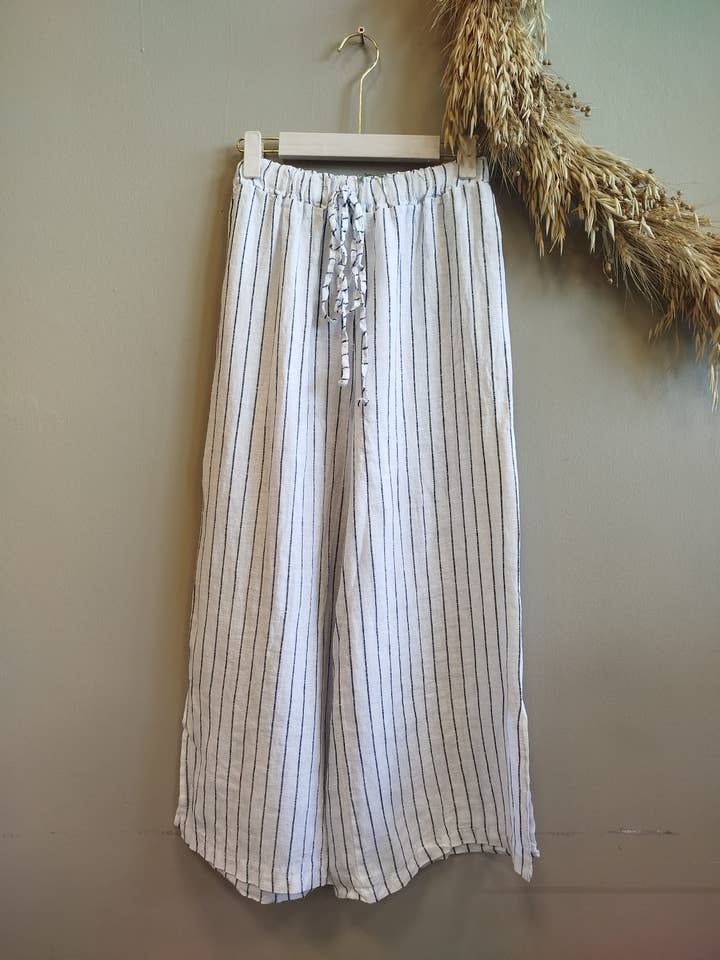 Linos y Textiles - Wholesale Pants - Women's - REF: 63801 100% linen trousers3