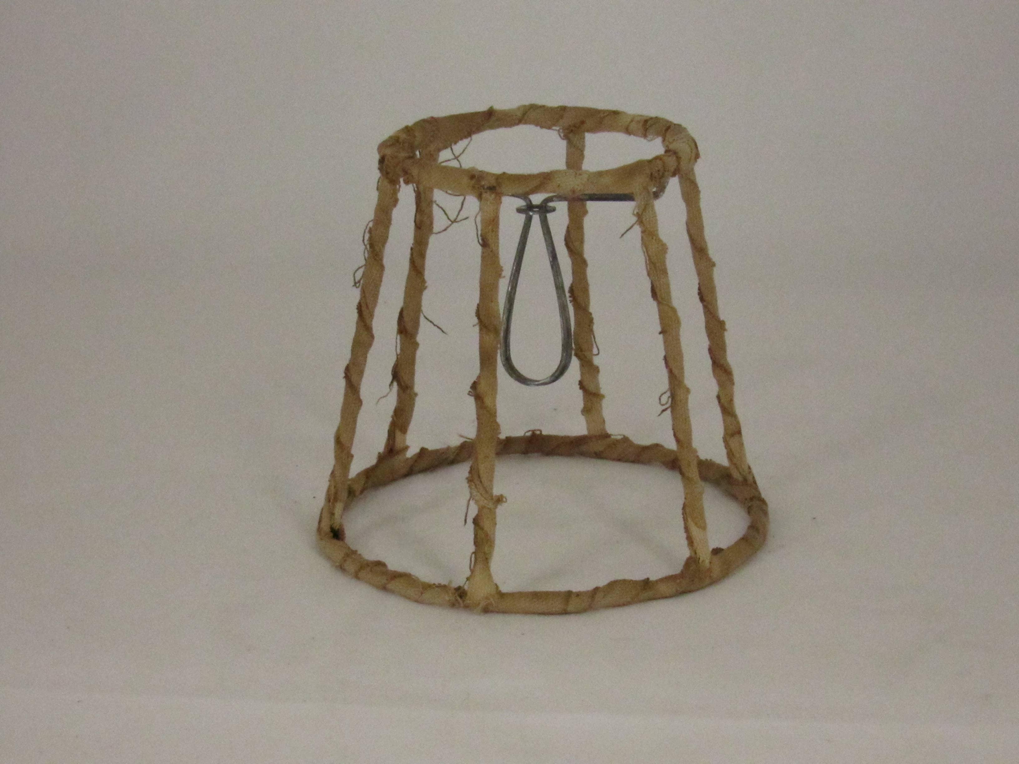 Albert Estate Ltd - Wholesale Lamp Shade - Tea Stained Frame Wrapped Candelabra Lamp Shade