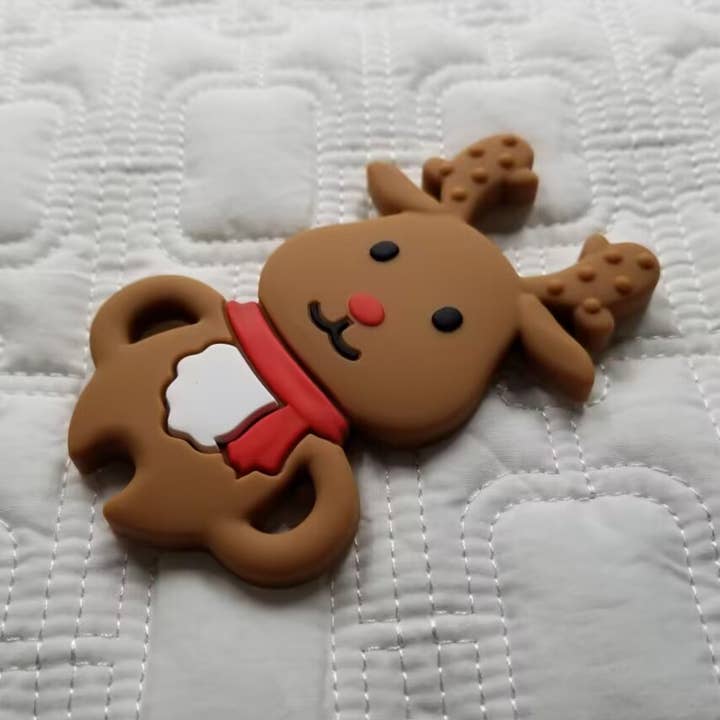 Christmas Reindeer Teether Toy for wholesale by D & C TOYS
