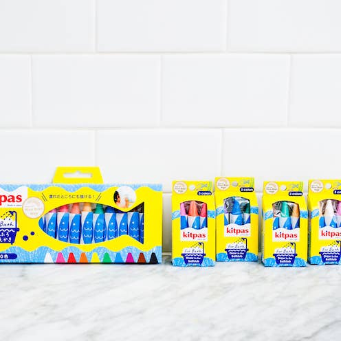Focus America Corp. Wholesale - Wholesale Bath Toy - Baby - 【Rice Wax】Kitpas Bath Crayons 3 Colors - Turtle