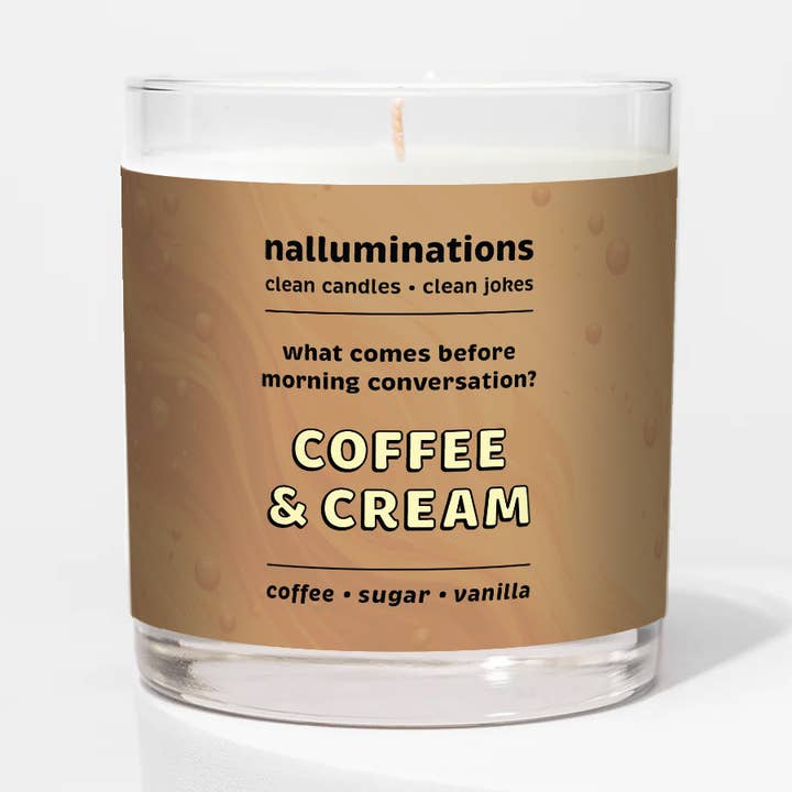 Coffee Funny Candle | Clean Candles, Clean Jokes for wholesale by Nalluminations® - Clean Candles, Clean Jokes