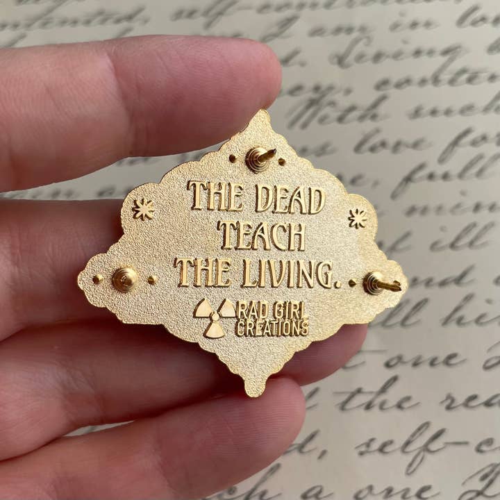 Rad Girl Creations - Wholesale Lapel Pin/Button - Mortui Vivos Docent Pin1