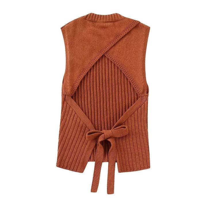 picture Women's spring new backless knit top for wholesale on Faire3