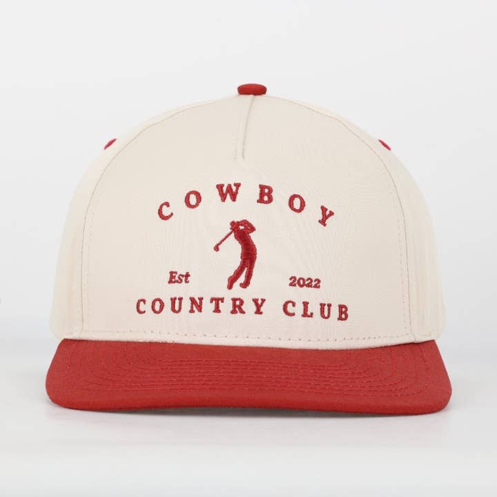 Two Tone Golfer Hat for wholesale by Cowboy Country Club