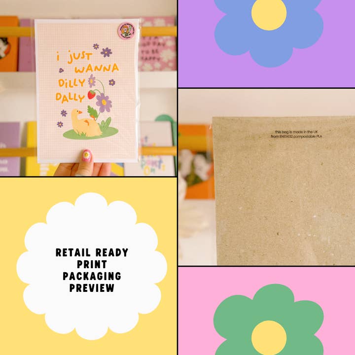 The Happy Badger – wholesale Art print – Love Hearts Print | Cute Valentines Day Wall Art4