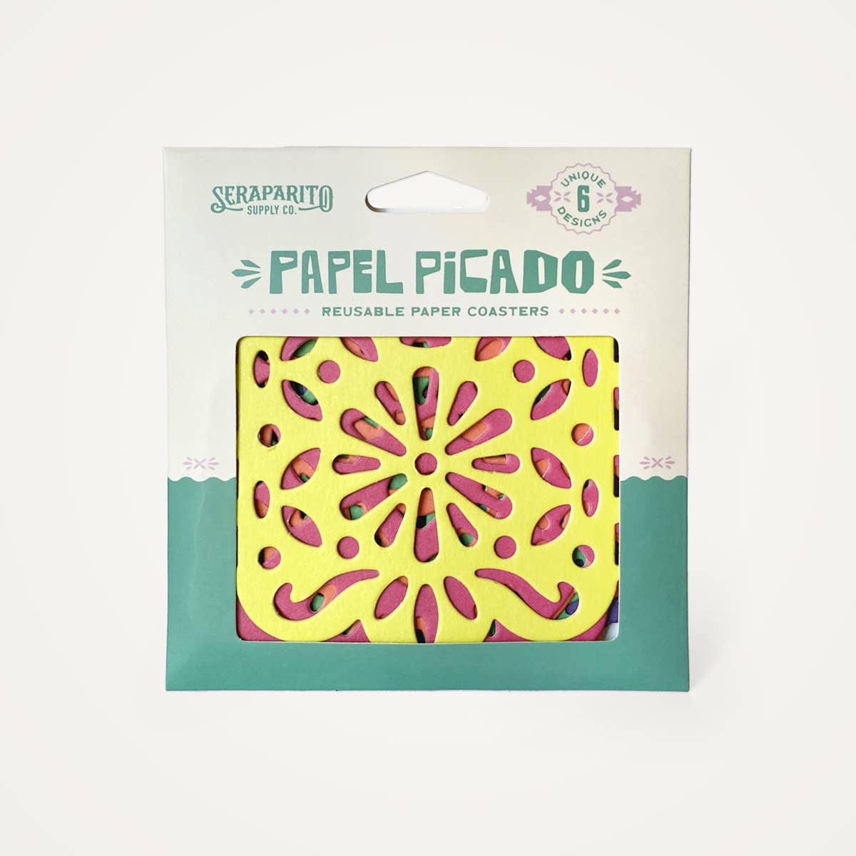 Seraparito Supply Co. - Wholesale Disposable Coasters - Papel Picado Coasters