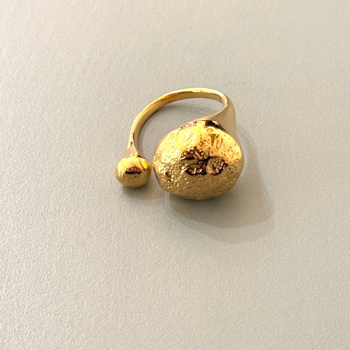 Cassette Barcelona – wholesale Band/stacked ring – Ollie Stainless Steel Adjustable Ring0