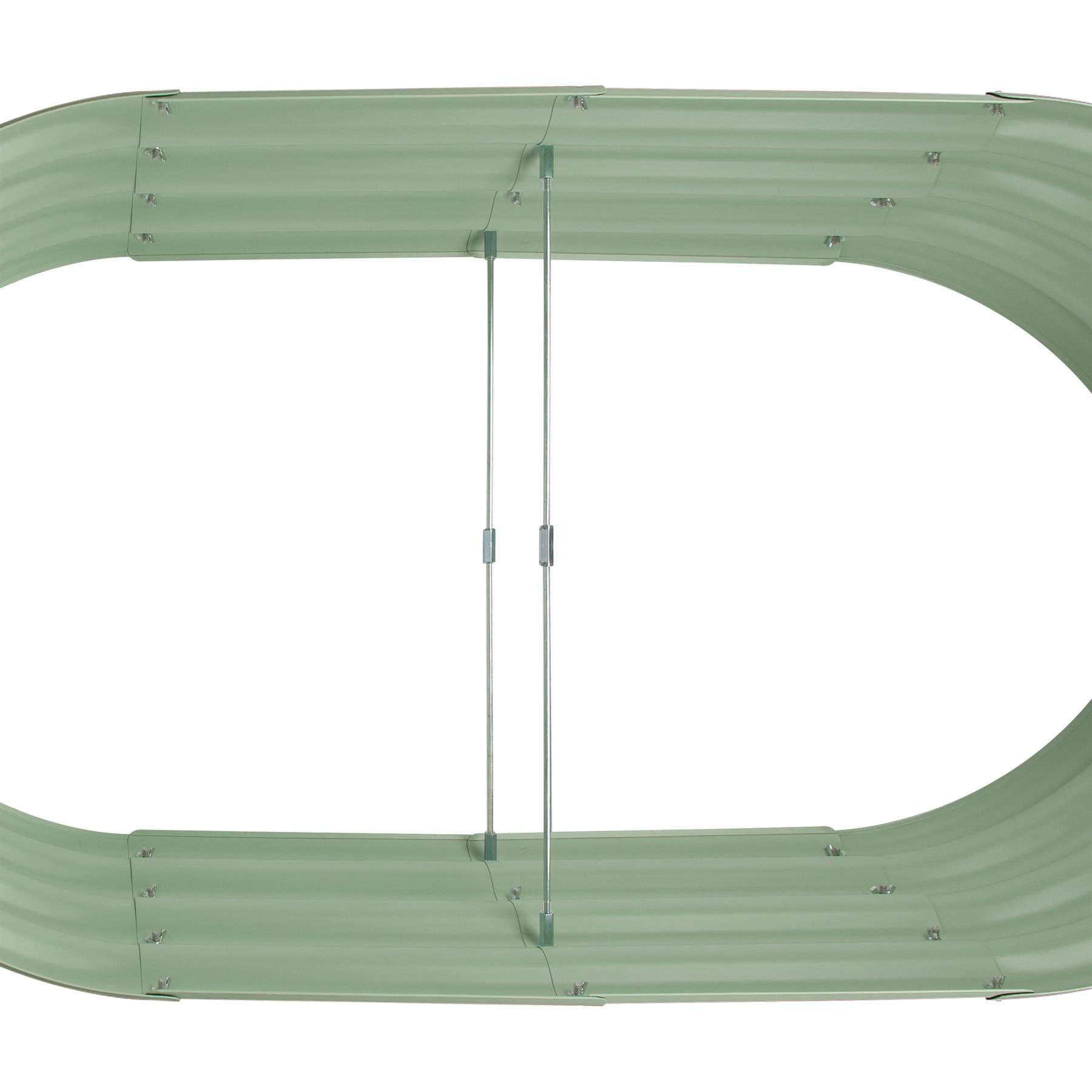 Rinkit Ltd – Engroshandel Plantekasse – Ovalt højbed i galvaniseret stål - 120 cm x 60 cm x 45 cm fra Harbour Housewares8