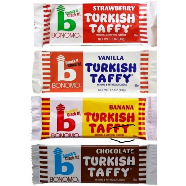 O'Shea's Candies Sweet Shop - Wholesale Taffy - Nostalgic 1923 Original “Vanilla” Turkish Taffy 24CT Box
