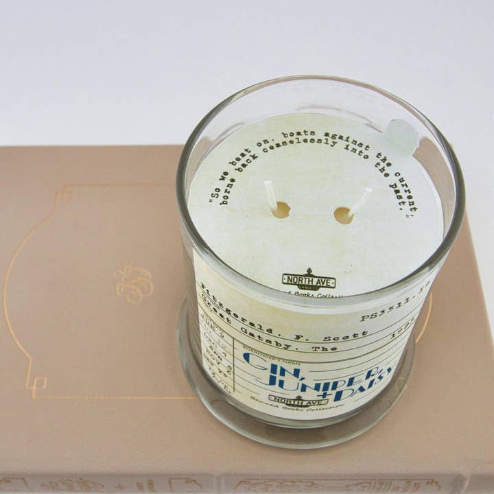 North Ave Candles - Wholesale Jar/Filled Candle - Banned Book Candle / The Great Gatsby / Book Lover Gift1