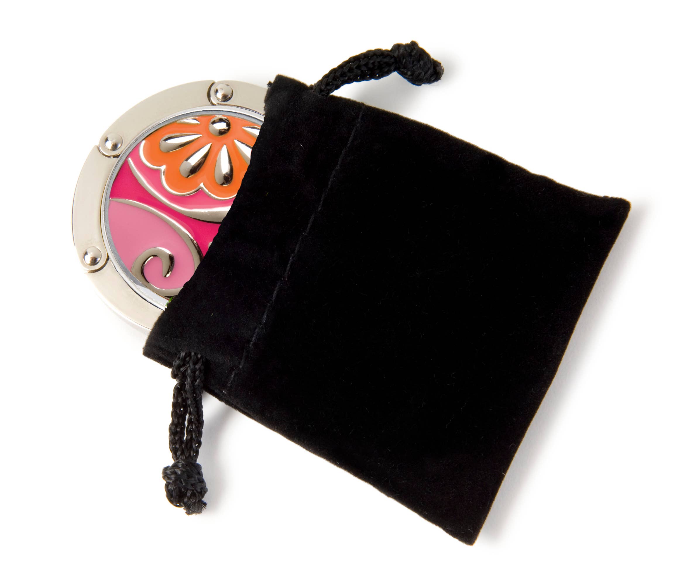 Alexx, Inc. - Wholesale Purse Hook/Hanger - Women's - Hang 'em High® Purse Hanger - Fuchsia Blossom (SKU: 07-031)2