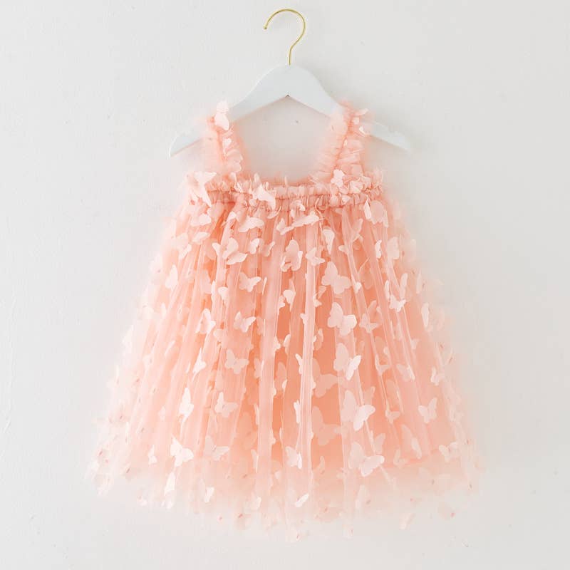 Little Trendy - Wholesale Dress - Kids - Girls 3D butterfly mesh Princess fairy dress 0