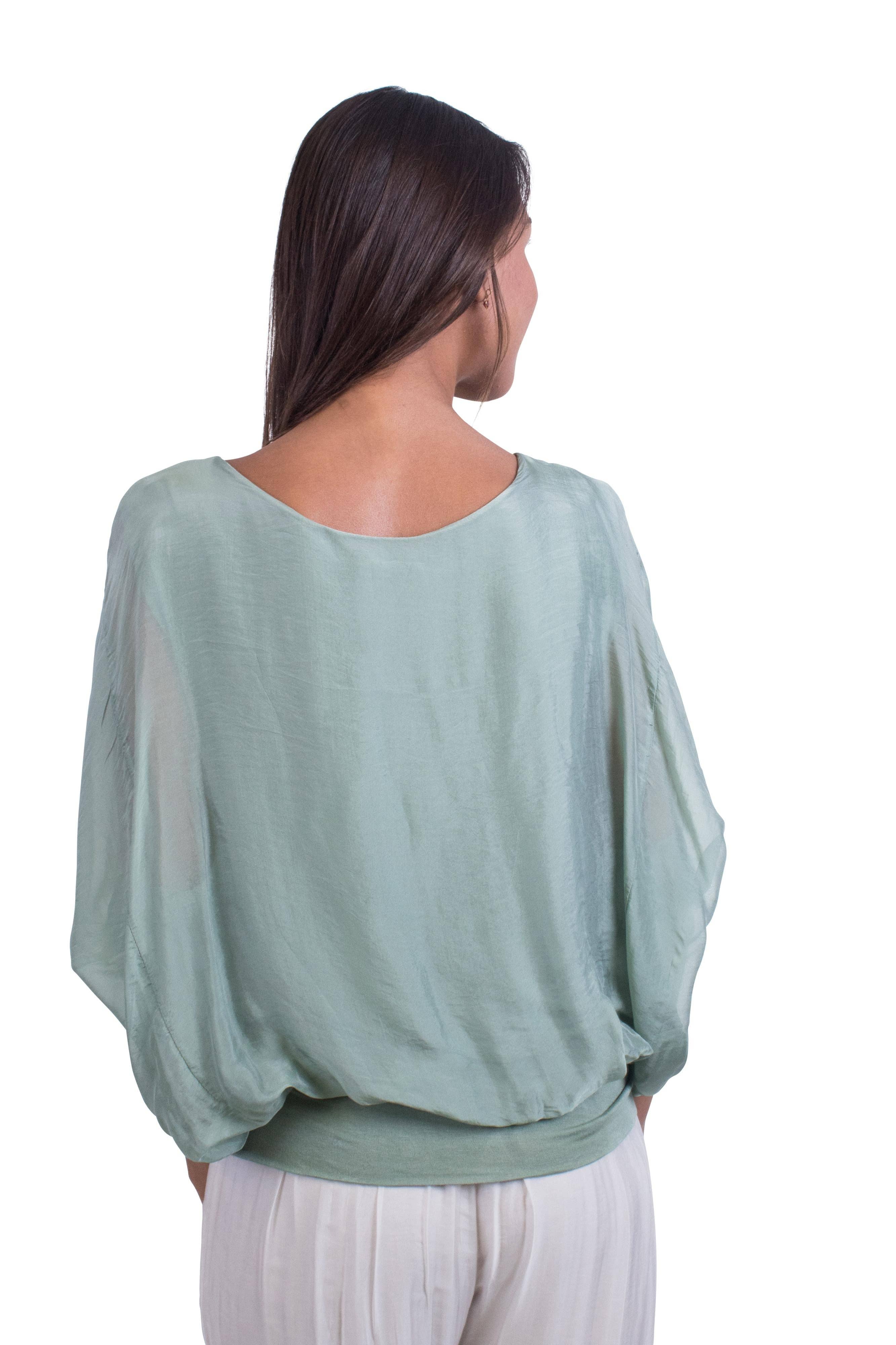 Gigi Moda - Wholesale Blouse - Women's - Sheer Batwing Blouse21