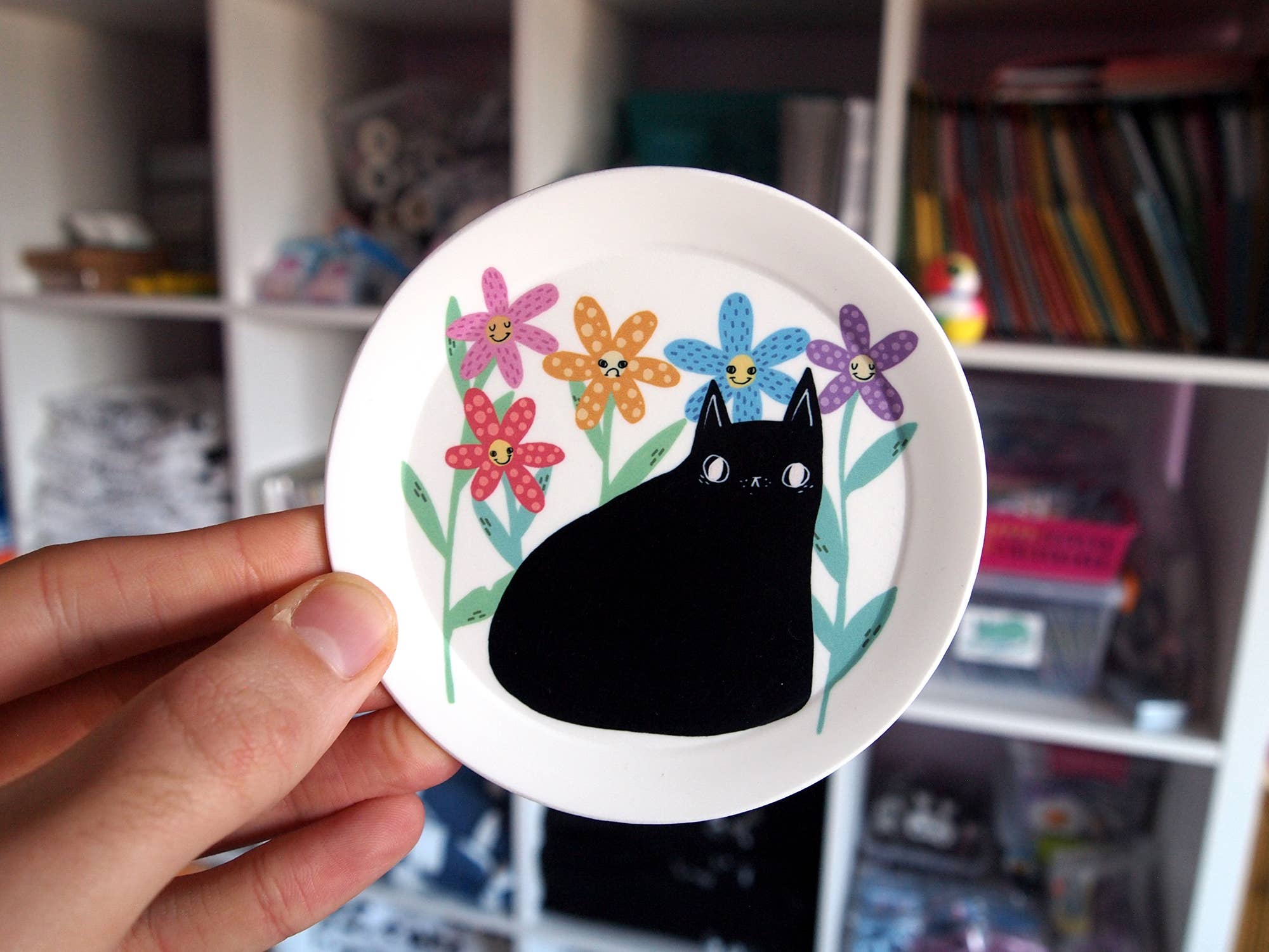 I LIKE CATS - Wholesale Jewelry Dish - Black cat trinket dish ring dish, jewellery tray1