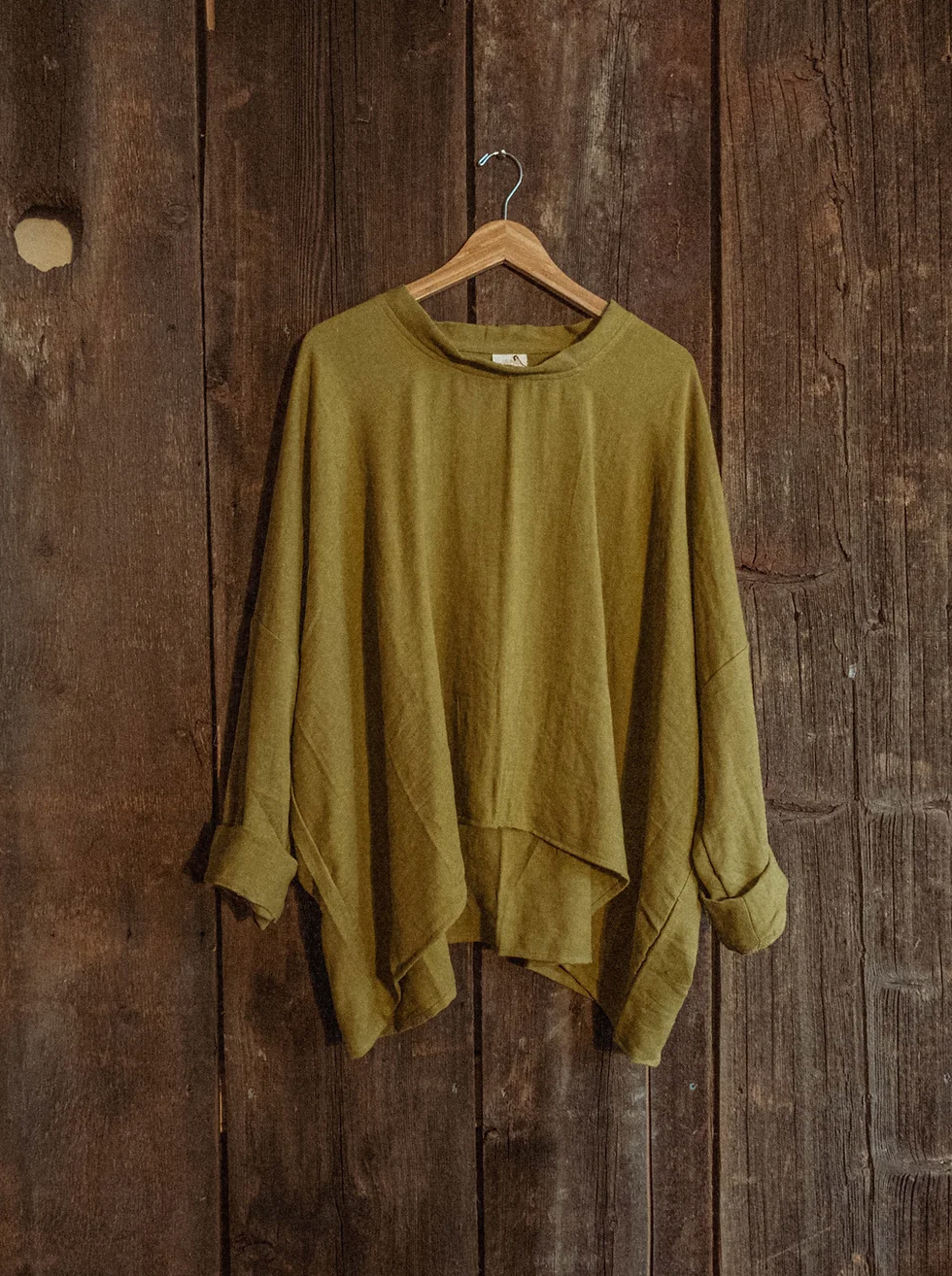 Gardenbelle Shop - Wholesale Sweatshirt - Unisex - Organic Boho Unisex Pullover Flowy Shirt, Bamboo Long Sleeve2