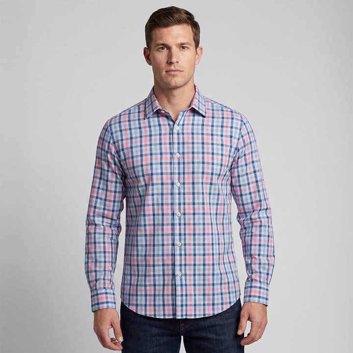 Bleu Harbor et Rose à carreaux pour la vente par Jeremy Argyle