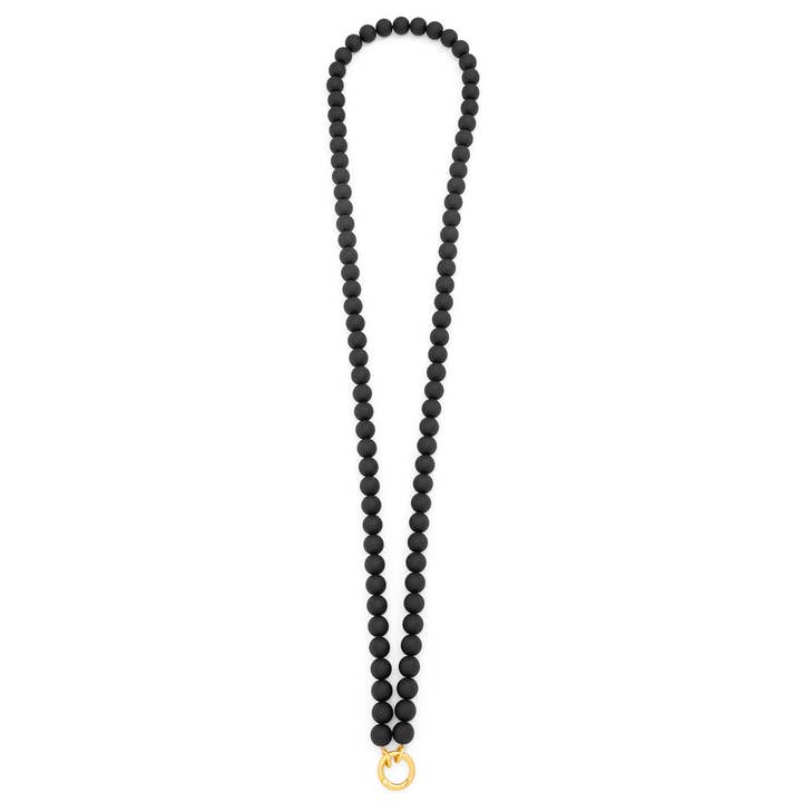 ZENZII Jewelry - Wholesale Beaded/Pearl Necklace - Matte Resin Beaded Crossbody Phone Lanyard5