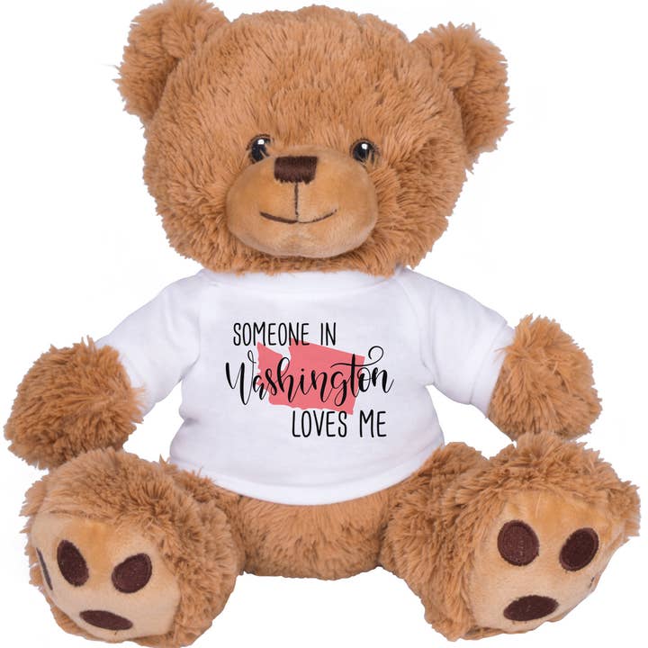 Iemand in Washington houdt van me, teddybeer voor wholesale door Lucky Luna Apparel