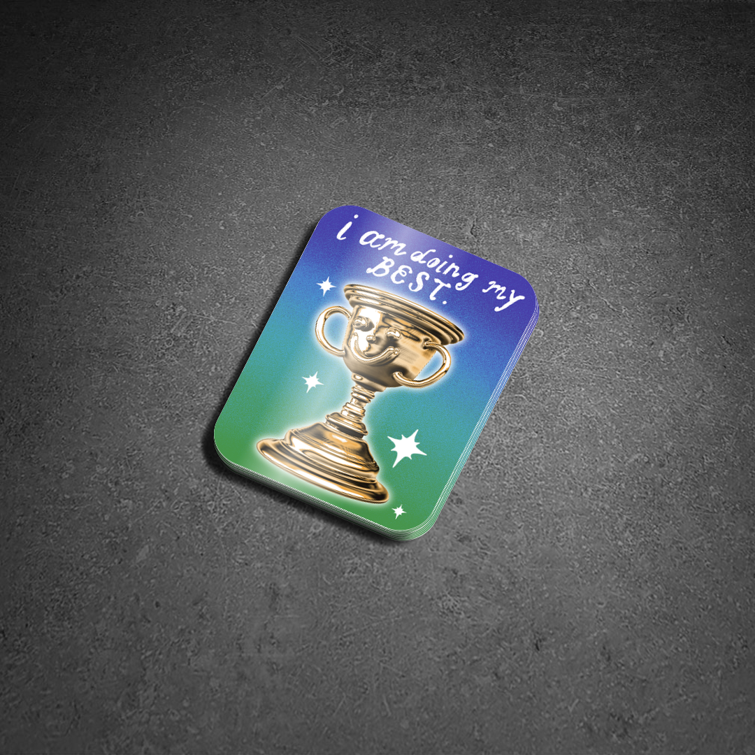 Alex Luciano – Engroshandel Klistermærke – Gør mit bedste Trophy Vinyl Sticker2