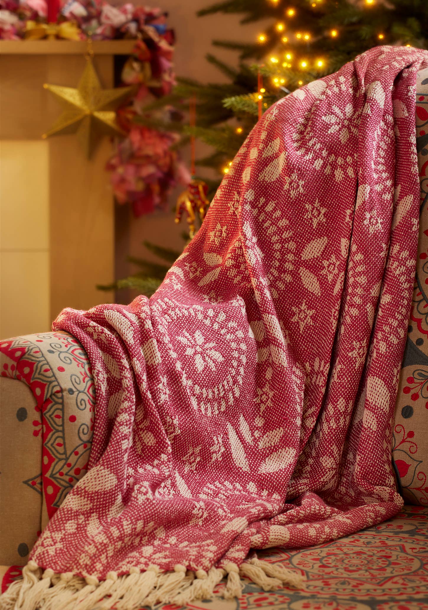 Namaste – wholesale Throw blanket – Jolly Recycled Cotton Jacquard Throw1