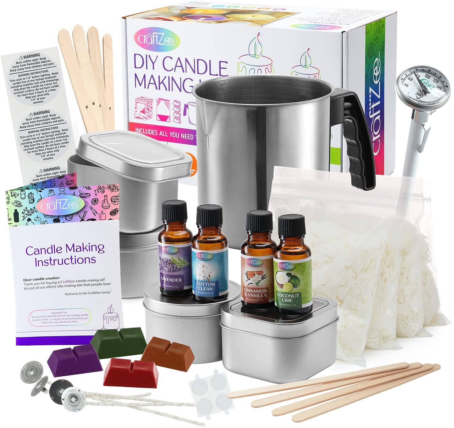 Craftzee Large Soap Making Kit Supplies for Adults and Kids DIY Arts and  Crafts 