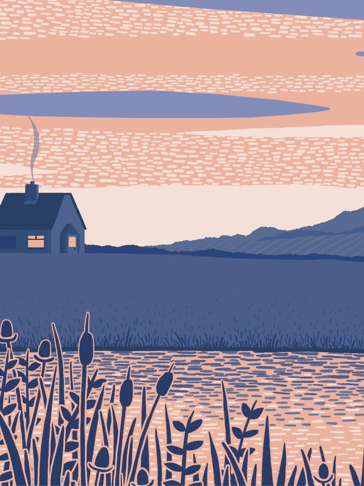 River Scene Postcard for wholesale by Tom Hardwick