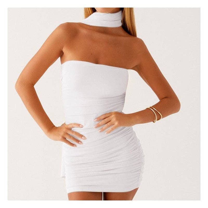 kycozy - Wholesale Dress - Women's - Strapless High Waist Bodycon Mini Dress6