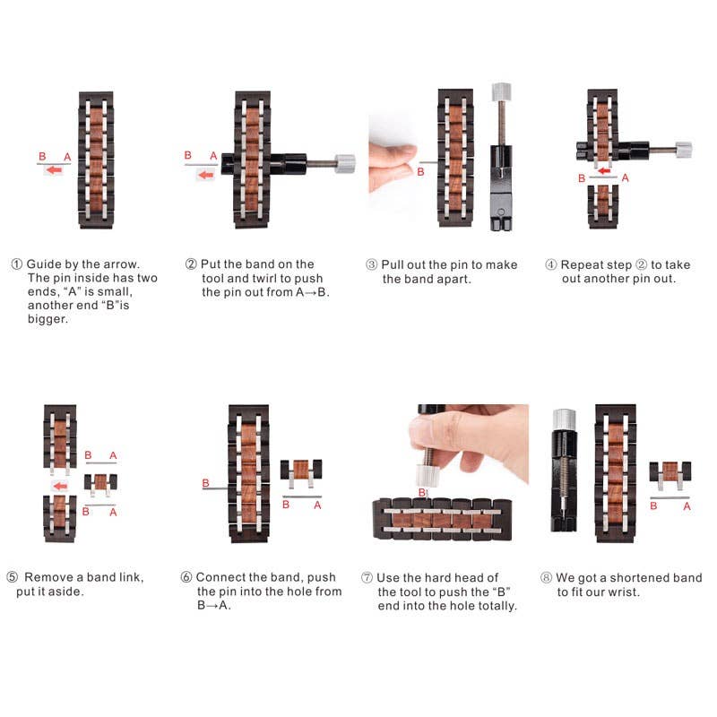 Wooden Element - Wholesale Watch Band/Strap - Women's - Mykonos- Wood & Metal Bracelet10