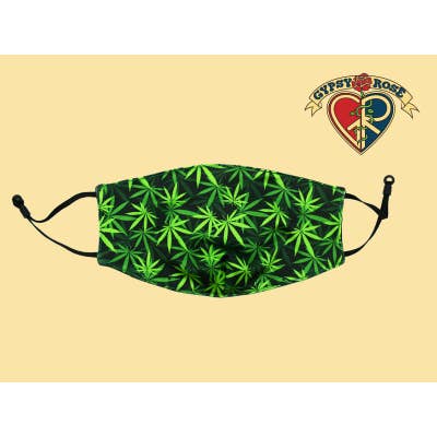 Masque protecteur facial Pot Leaf pour la vente par Gypsy Rose