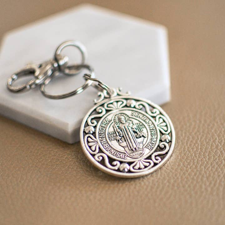 Pink Salt Riot - Wholesale Keychain - Unisex - St Benedict Medal Keychain4