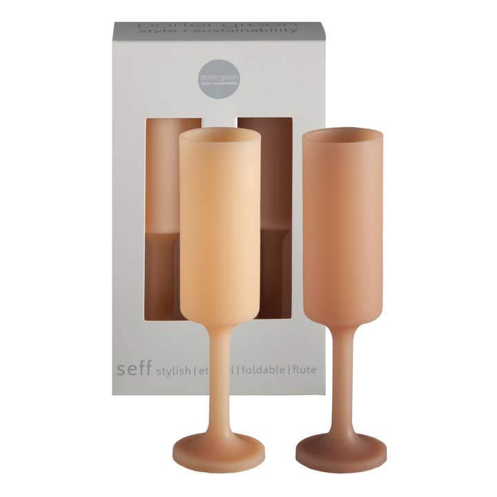 porter green | style + sustainability - Wholesale Champagne flute - Canada: Wheat + Oat | Seff | Unbreakable Champagne Flutes