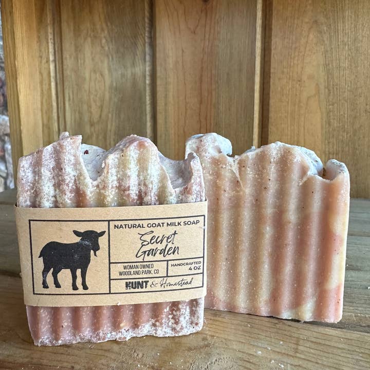 Secret Garden Goat Milk Soap for wholesale by Hunt & Homestead