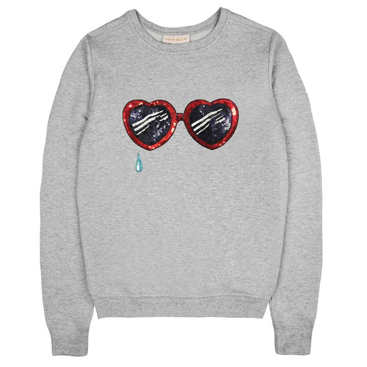 Sweatshirt Lolita - Gris pour la vente par Uzma Bozai