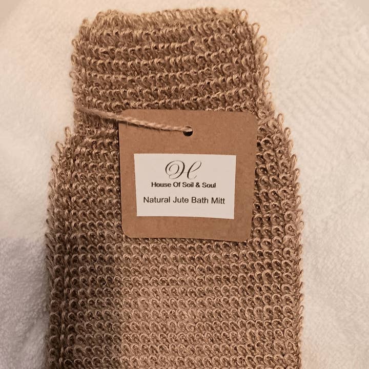 House Of Soil & Soul - Wholesale Exfoliating Gloves/Mitts - Natural Jute Bath Mitt1