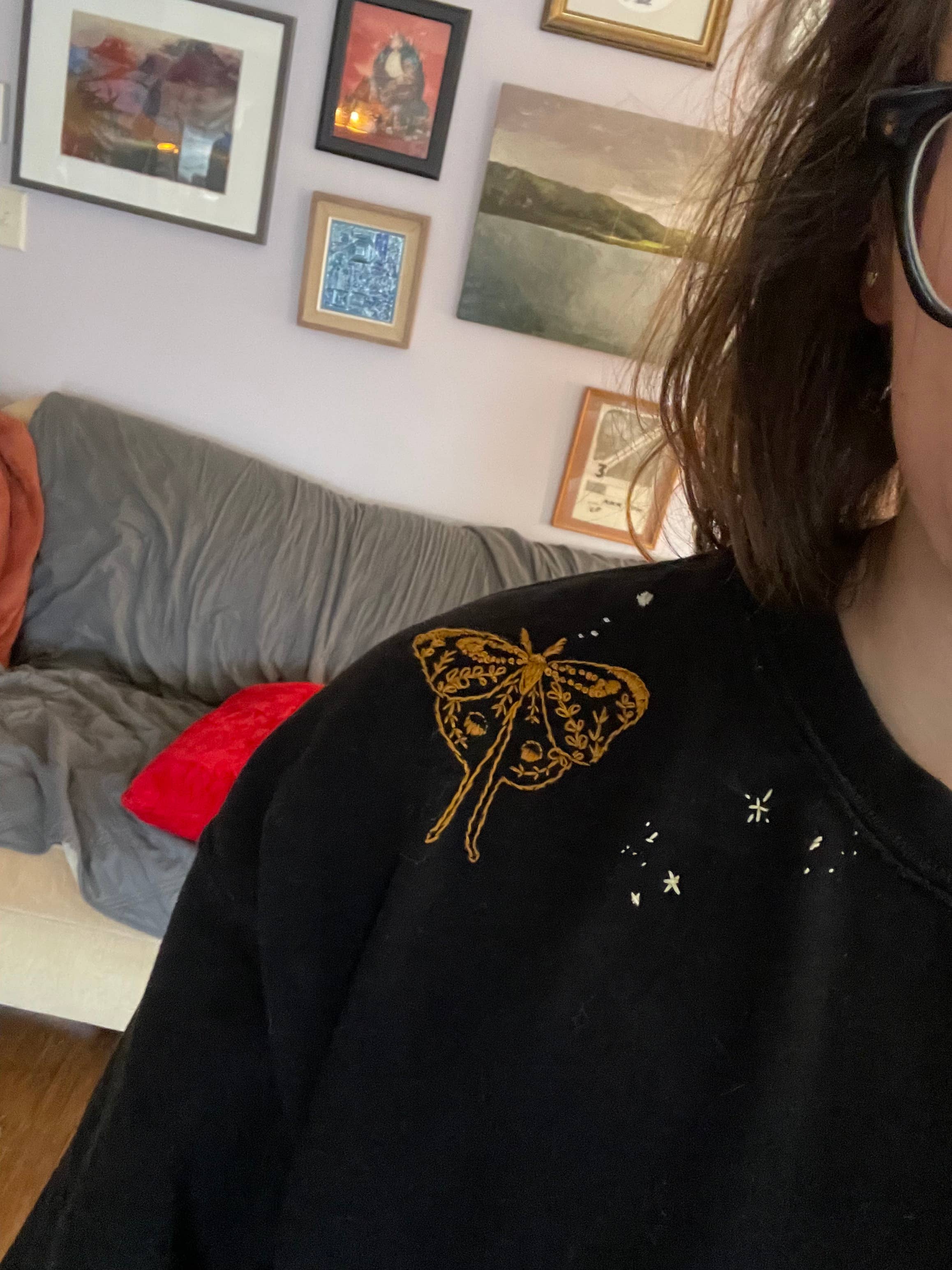 MCreativeJ - Vendita all'ingrosso Attrezzatura per ricamo/punto croce - Falene, ricamo a mano con insetti, staccabili e cuciture4