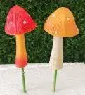 ABitQuackers - Wholesale Garden/Lawn Stake - Spotted Mushroom Stick Red / Yellow1