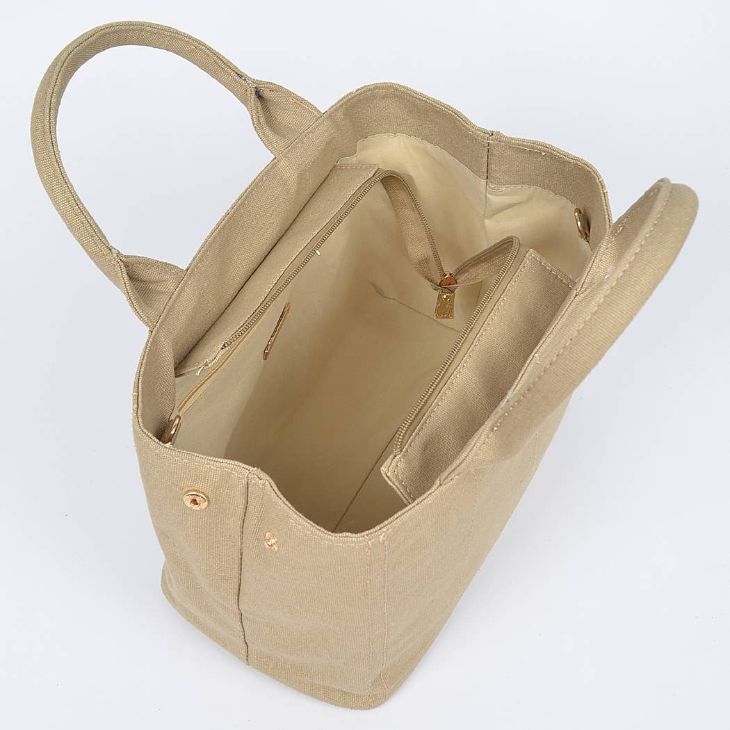 3AM BY H&D ACCESSORIES - Wholesale Tote bag – Women's - Solid Canvas Tote4