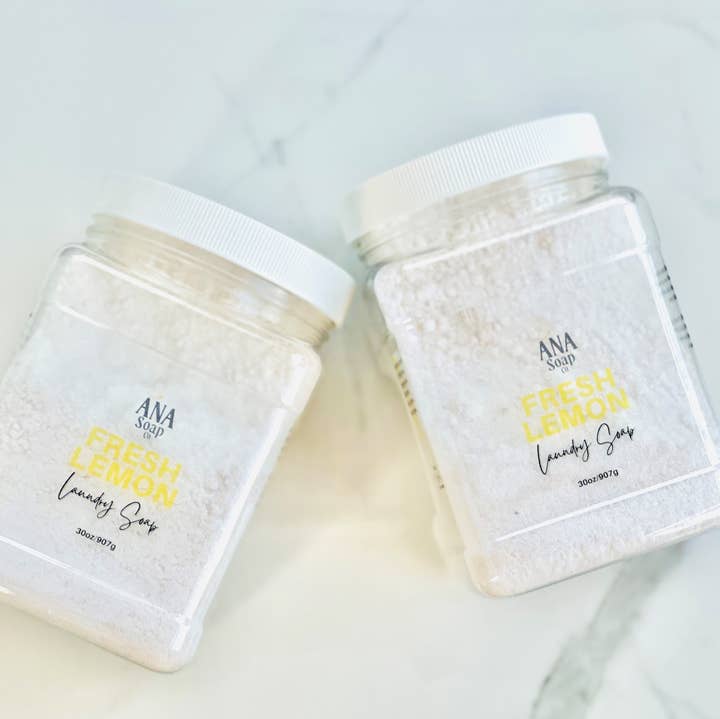 Fresh Lemon Laundry Soap for wholesale by Ana Soap Company