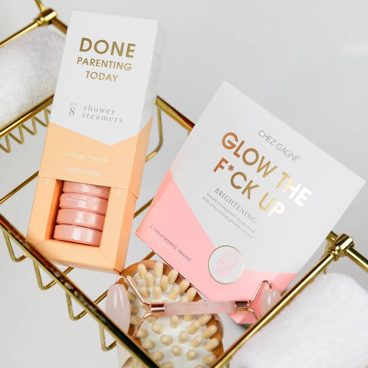 Chez Gagné - Vendita all'ingrosso Bombe/Compresse vaporizzanti da doccia - Done Parenting Today Shower Steamers - Arancia Vaniglia - Set di 8 Pastiglie