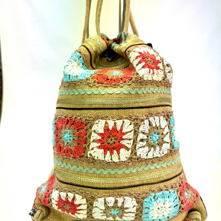 Ranee's Accessories - Wholesale Backpack - Women's - Crochet bag pack sac