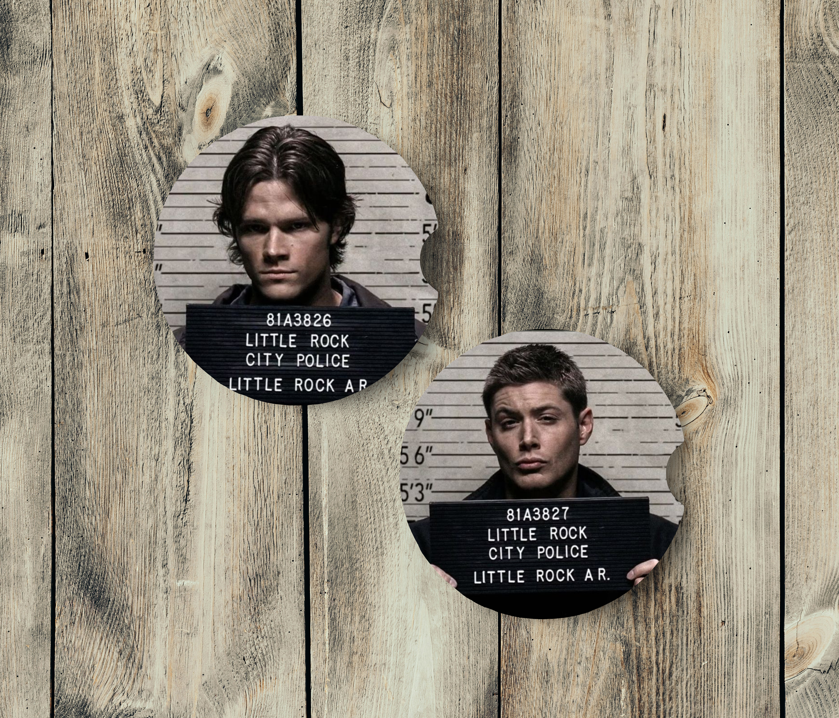 Harper Grace Press - Wholesale Car Coaster - Unisex - Winchester Brothers (Supernatural)- Car Coaster1