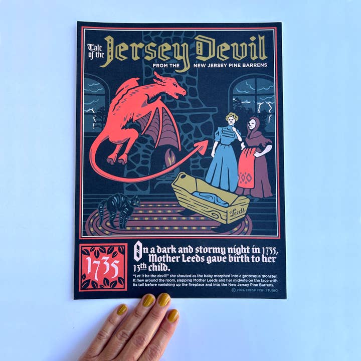 Fresh Fish - Wholesale Art Print - Birth of the Jersey Devil from the NJ Pinelands Print/Poster6
