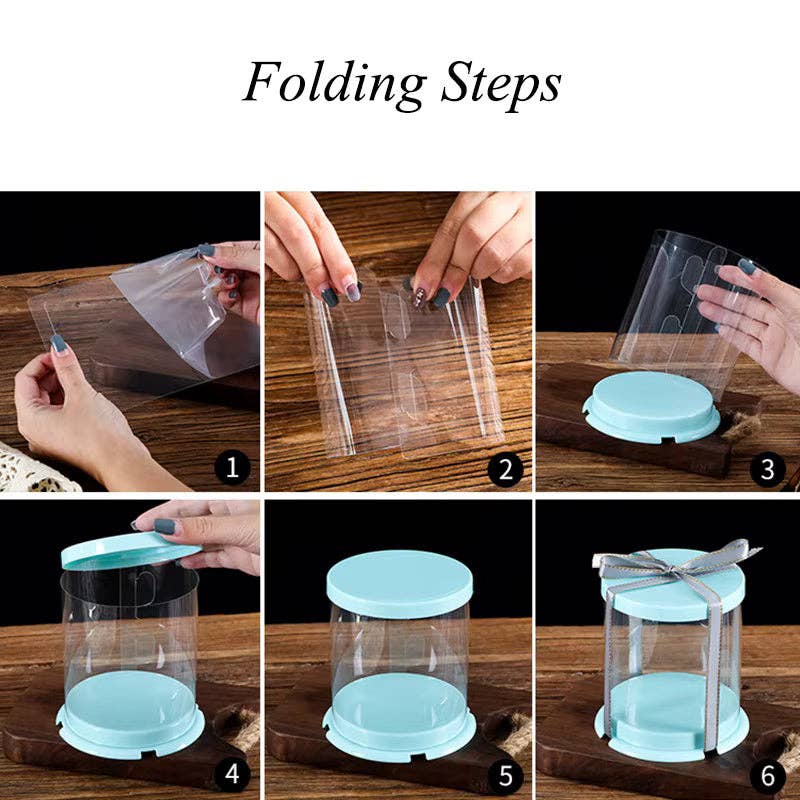 Elegant Design Supply – wholesale Cake decorating kit – Mini 2 inch Transparent Clear Box (10pcs/set)16