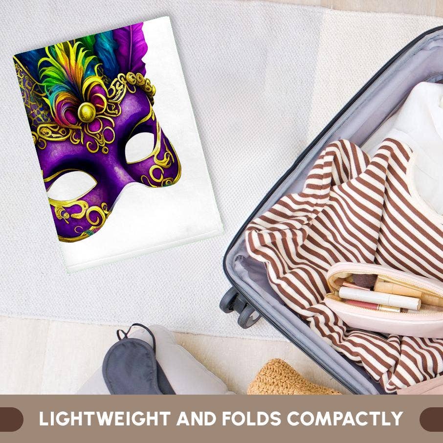 3dRose - Wholesale Bath Towel - 3dRose, Mardi Gras Masquerade Mask Illustration, Towel5