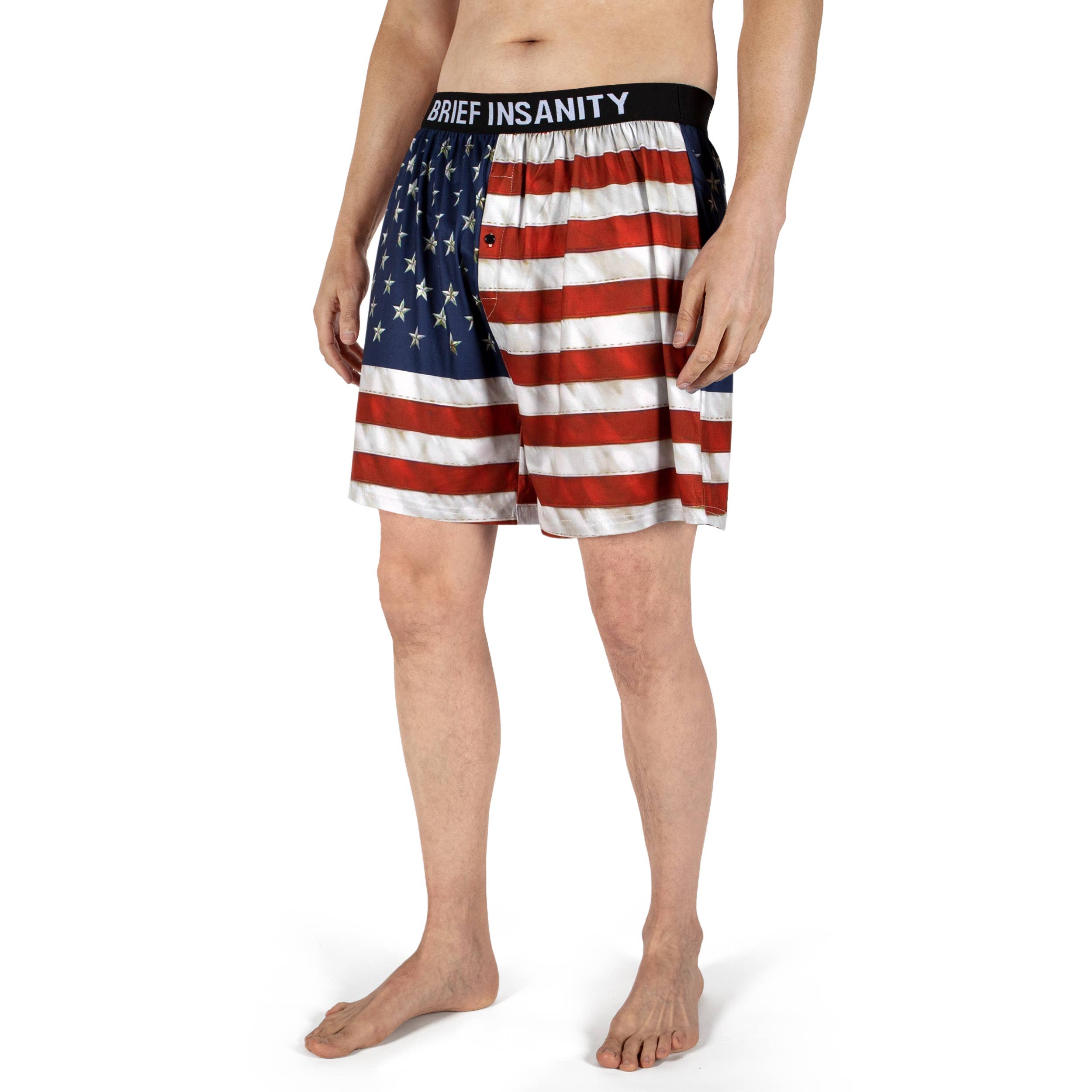 BRIEF INSANITY - Wholesale Underwear - Men's - American Flag  Boxer2