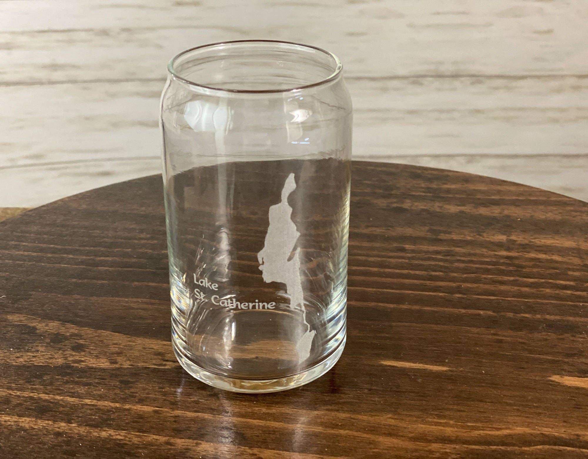 Adirondack Etching LLC - Wholesale Drinking Glass/Cup - Custom Lake Glass - 16oz Can Shape - Made in USA3